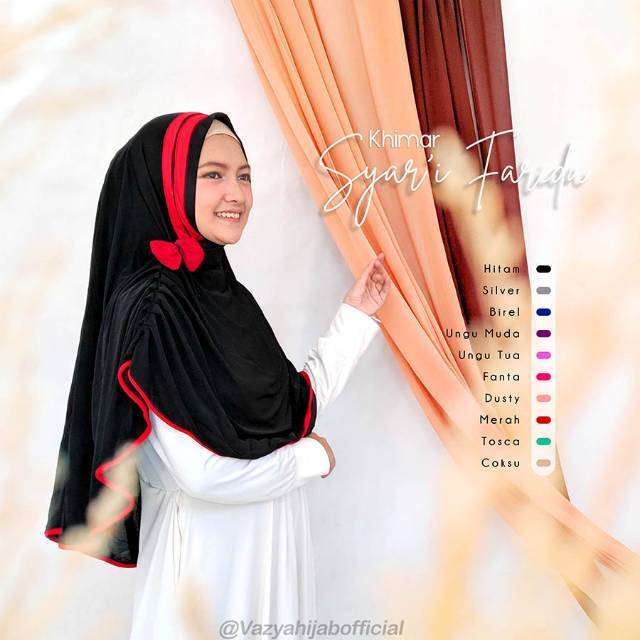 Hijab/Jilbab Khimar Syar'i Farida