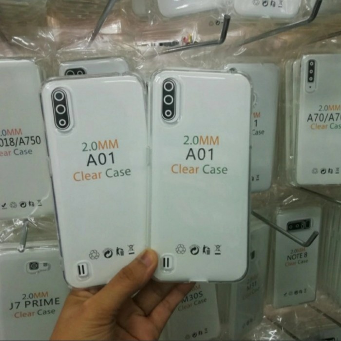 C/C- Softcase Clear Case Sillikon Kondom Case Bening Casing Samsung A01 by POA