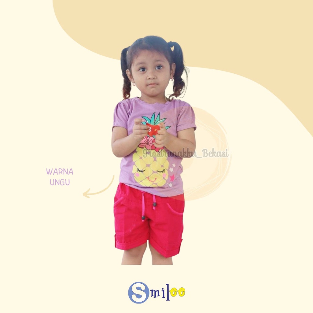 Setelan Anak Smilee Cewe Mix Warna dan Motif Size 1-3Tahun