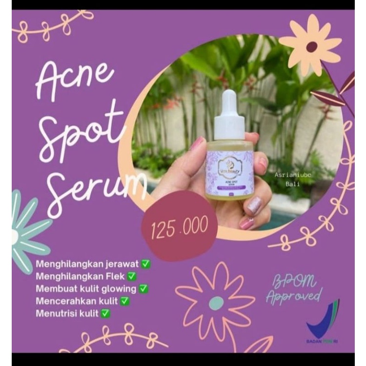 Serum acne UBC BPOM / serum acne spot umi alfatih / cream ubc umi alfatih /  paketan cream