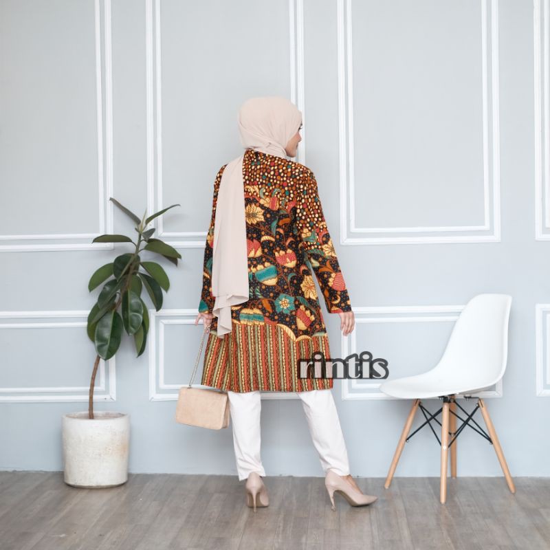 TUNIK BATIK MOTIF TULIP SALUR