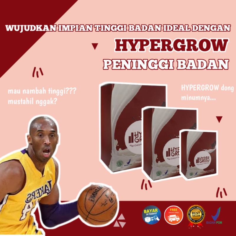 

Suplemen Peninggi Badan Susu Kapsul Peninggi Badan Hypergrow Original Obat Tinggi Anak Remaja Dewasa