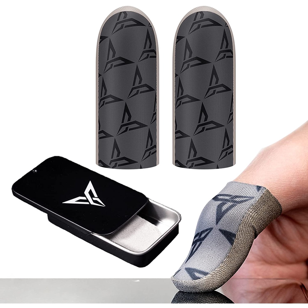 Flydigi Silver P1 Sarung Jempol Gaming Sarung Jari Anti keringat Finger Sleeve PUBG Bonus Kotak Jempol