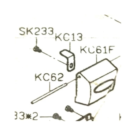 Plat KC13 Untuk Cover Mesin Jahit Obras Siruba 747