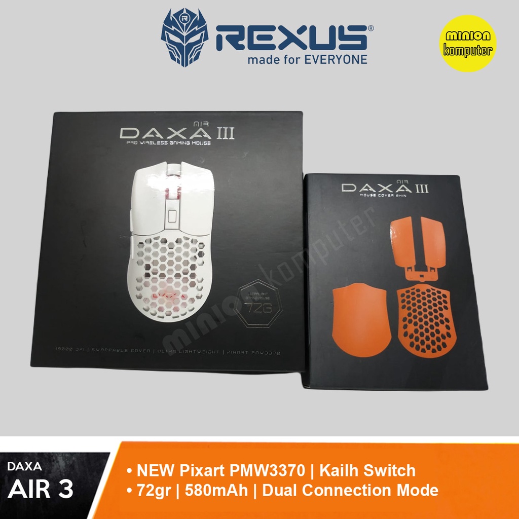 Jual Rexus Daxa Air Iii Daxa Air Wireless Rgb Pro Gaming Mouse Shopee Indonesia