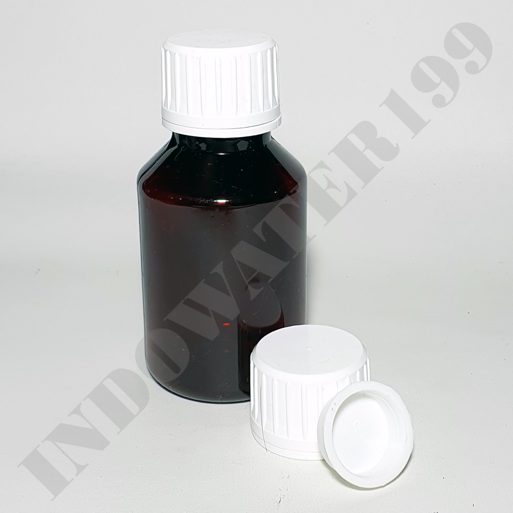 BOTOL PLASTIK PS 100 ML WARNA AMBER