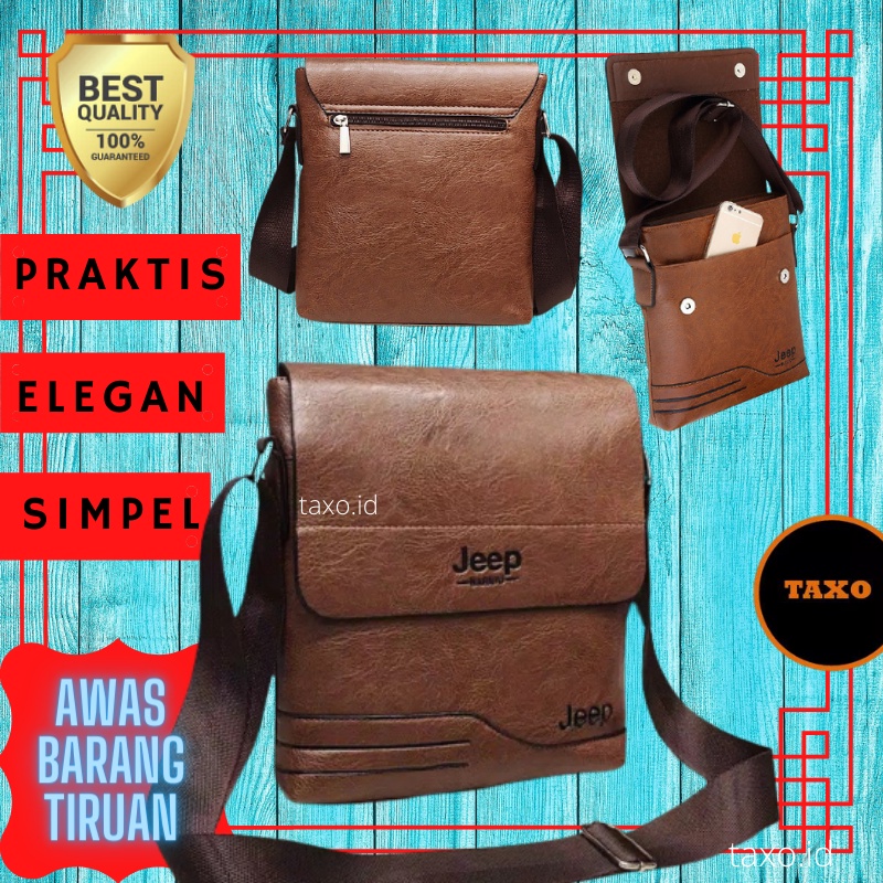 Tas Selempang Kulit Pria Terbaru Tas HP Pria Tas Cowok Slempang Santai Murah Lentur Simpel Elegan
