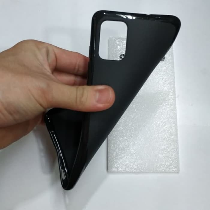 SAMSUNG A51 karet softcase silikon karet hitam mantap