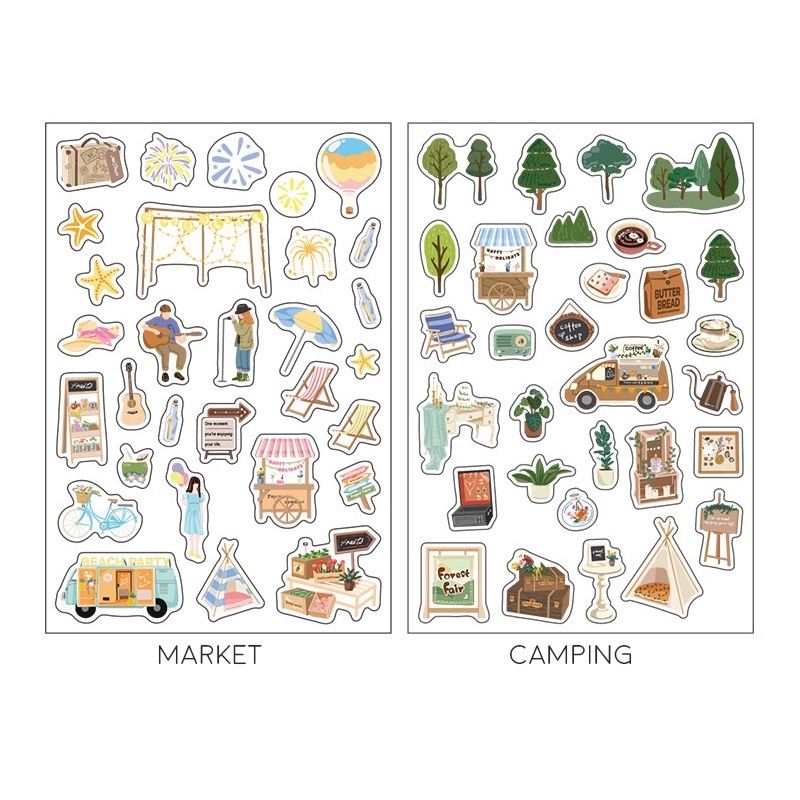 Little Beauty of Life Diary Deco Stickers - Stiker Dekorasi Diary Lucu Unik Murah