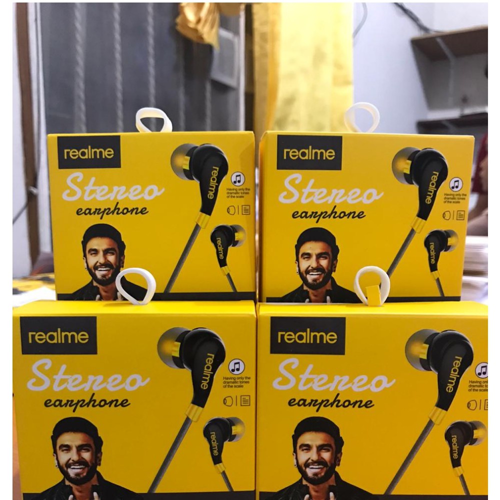 Headset Handsfree Realme Superbass - Earphone Realme Buds - QP003 QP-003 - Stereo Sound Quality