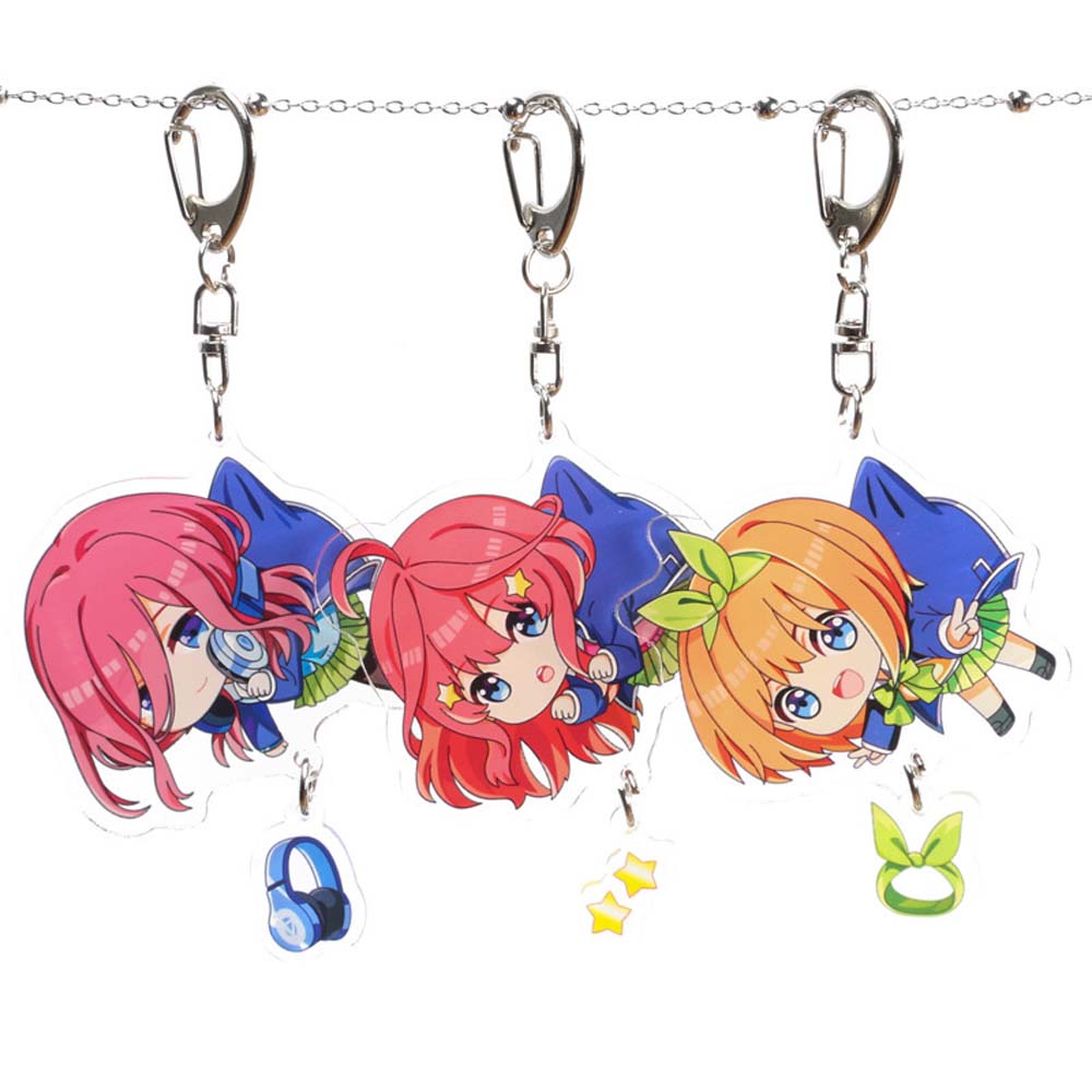 Rebuy Gantungan Kunci Desain Anime Nakano Miku Yotsuba Itsuki Gotoubun No Hanayome Bahan Akrilik