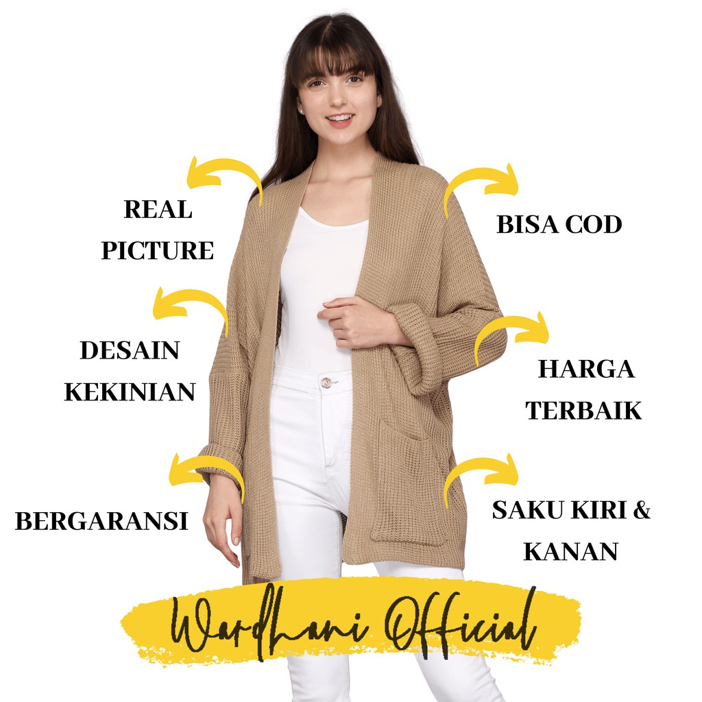 22 Cardigan  Rajut  Warna Cream Konsep Terpopuler 