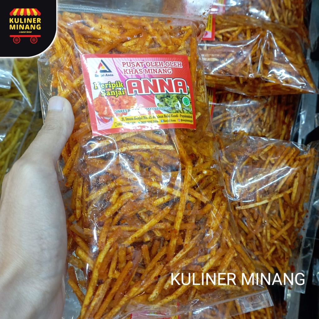 

Sanjai lidi kuning anna Oleh-Oleh Asli Cemilan Kampung Makanan Khas Payakumbuh Padang Jajanan Snack Kuliner Minang Kabau AX00