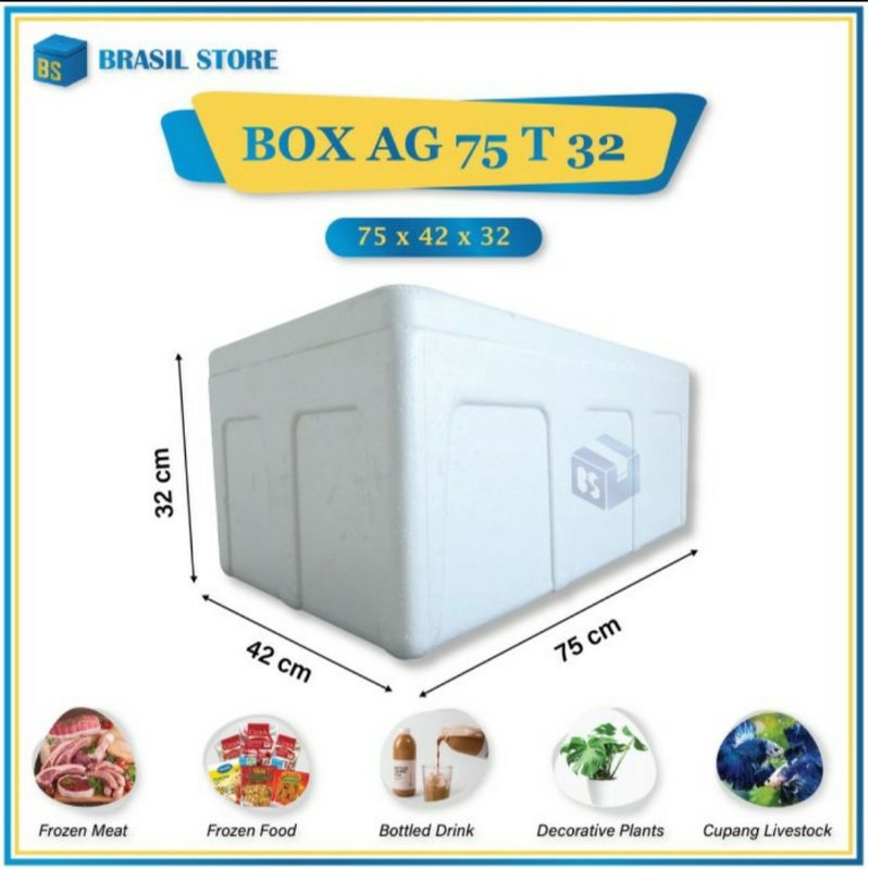 Styrofoam Box Bekas 70x42x32 cm