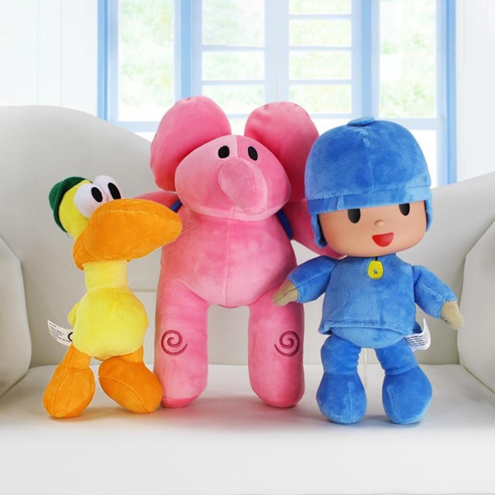 Timekey D5O4 Mainan Boneka Stuffed Plush Kartun Hewan Gajah / Anjing / Bebek Pink Lucu 16-30cm Untuk Anak