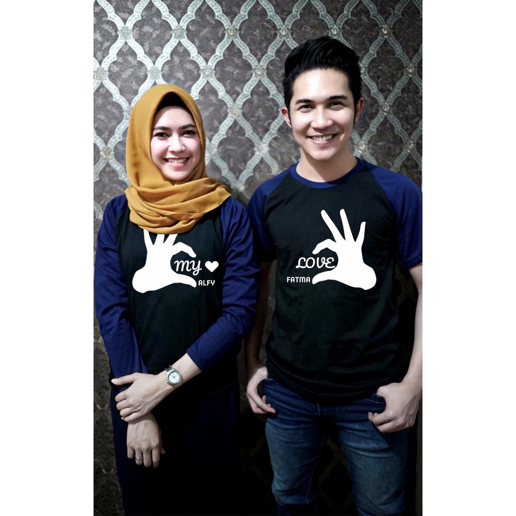 Kaos Couple Custom Nama Sesukam Model Keren Shopee Indonesia