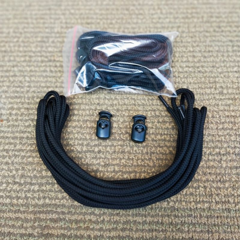 Sepasang Tali Sepatu Bulat Panjang 200Cm 150Cm 120Cm Warna Hitam, Putih, Cream, Cokelat, Tan, Abu Untuk Sepatu Sport, Casual, PDL PDH, Sneakers, Pantofel