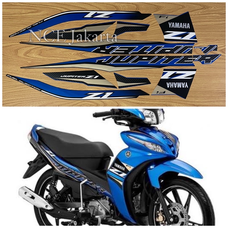 STIKER STRIPING MOTOR JUPITER Z1 2021 BIRU