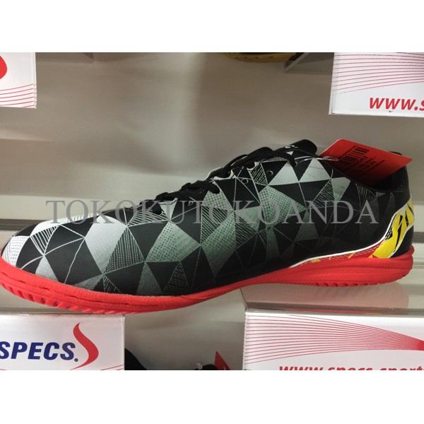 Sepatu futsal specs original prisma in black murah
