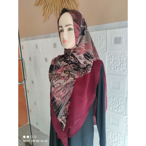 Khimar Ceruty PUSPA Motif ori AYYUBY