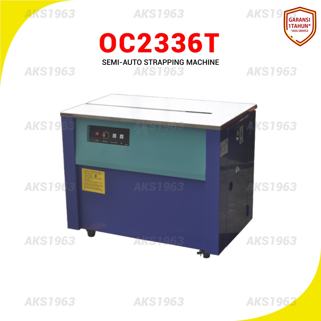 

Mesin Pengikat Kardus Semi Auto Strapping Machine 1Hp 220V AKS - OC2336T