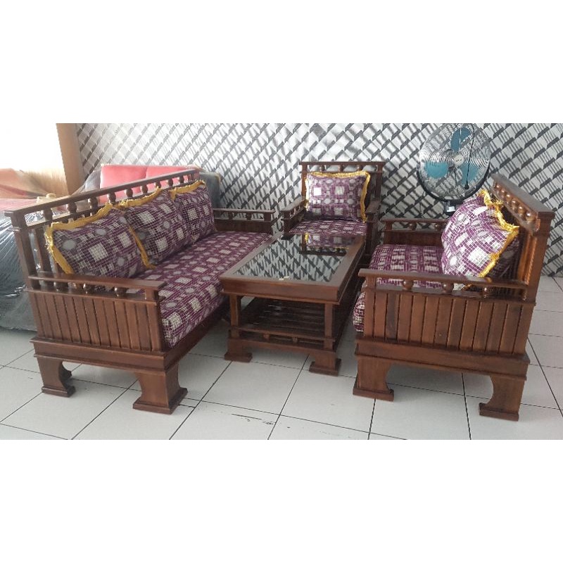 Kursi Tamu/Jepara Minimalis 321+Meja/ Jepara Sudut + Meja