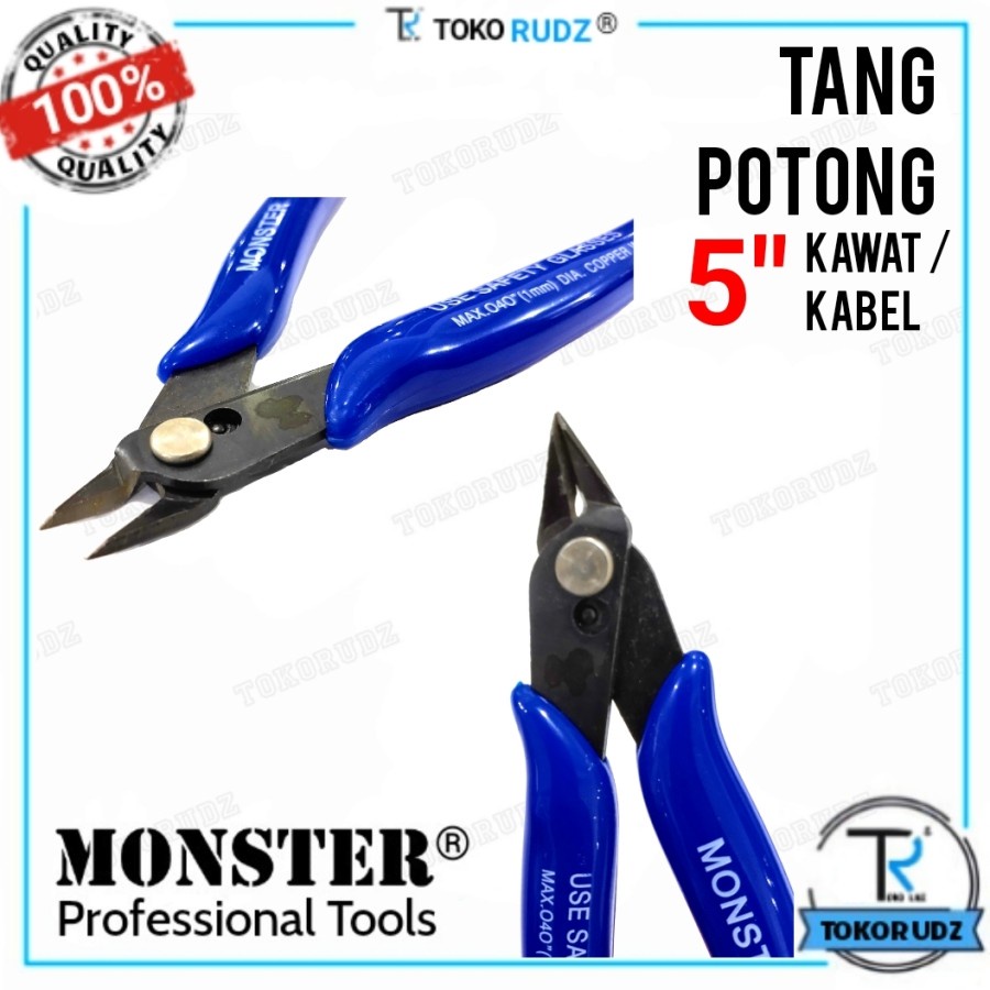 Tang Potong Kawat Kabel 5 inch Micro Nipper Wire With Soft Spring 170