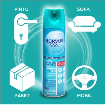 NORVUS Air Disinfectant Spray Aerosol 550 ml Varian Lavender