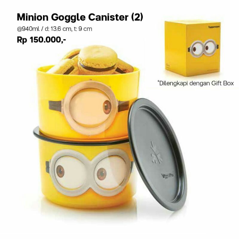 TOPLES TUPPERWARE / KARAKTER MINION GOGGLE