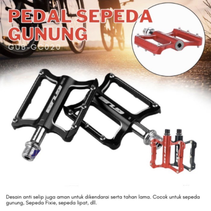 Original pedal Sepeda GUB GC020-DU Sealed Bearing Aluminium Alloy