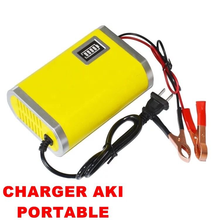 Cas Aki MOTOR MOBIL Charger AKI MOTOR MOBIL 12V 2A / 12V 6A KABEL INDONESIA CASAN AKI ACCU