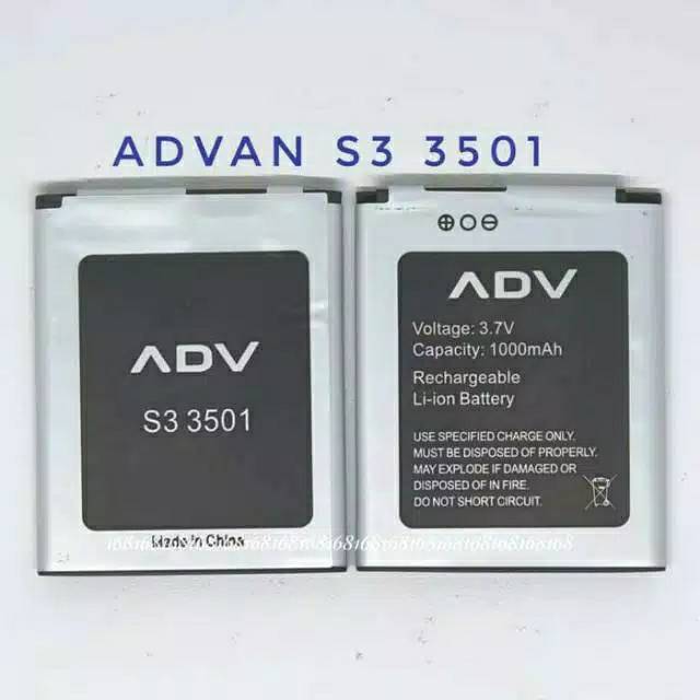 Baterai Batre Advan S3 3501 Battery advan s3 new 3501