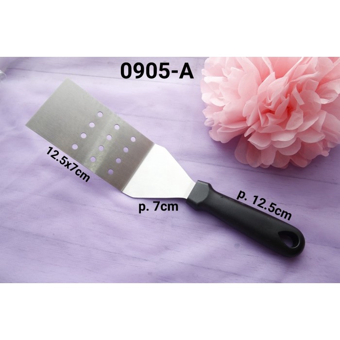 

KUE-PENGHIAS-ALAT- 0905-A SPATULA KAPE SUTIL PIZZA MARTABAK BURGER TEPANYAKI STAINLESS -ALAT-