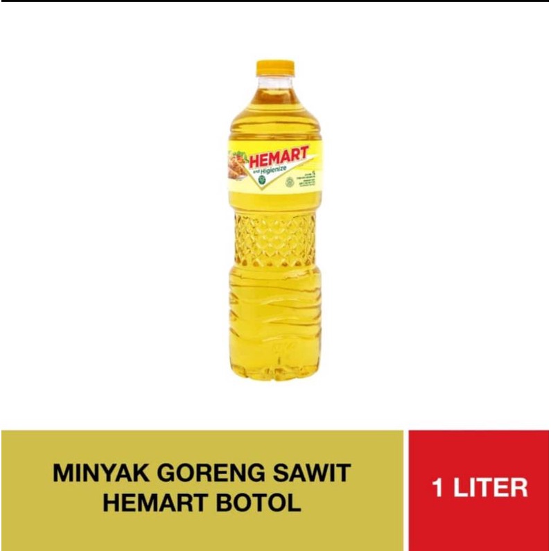 MINYAK GORENG HEMART 1 KARTON 1 LITER