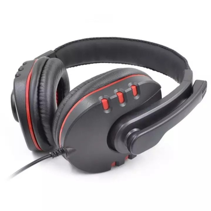 Headphone Gaming super Bass Headset With Mic Support PC GM-002