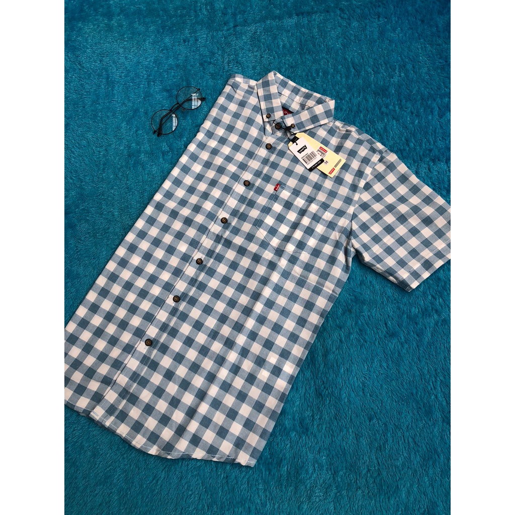 Kemeja Pria Tebal Slimfit Lilac Printing Lilac Remaja R5D9 Premium Bahan Licin Korea Distro Terbaik 
