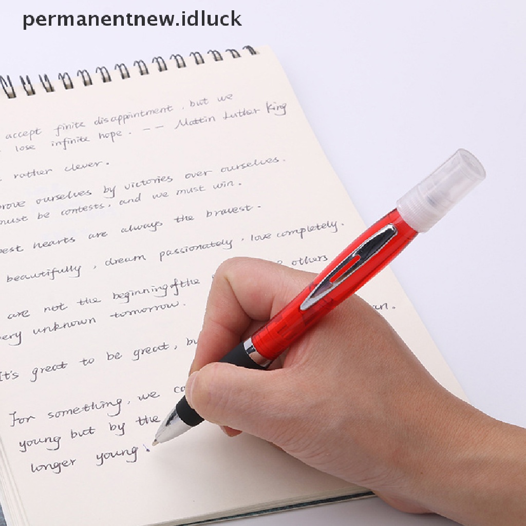 (luckypermanentnew) Pulpen Disinfektan Mini Portable Bahan Plastik Untuk Travel