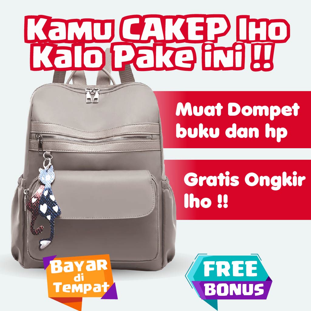 Tas Backpack Wanita Cewek Remaja Kecil Lucu Elegan Kondangan Wanita Cewek Remaja Kekinian Import Bat