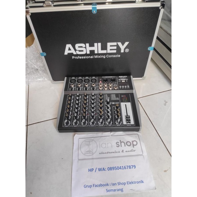 Mixer Audio Ashley Phonic6 6 Channel USB BT Efek 16DSP Hardcase