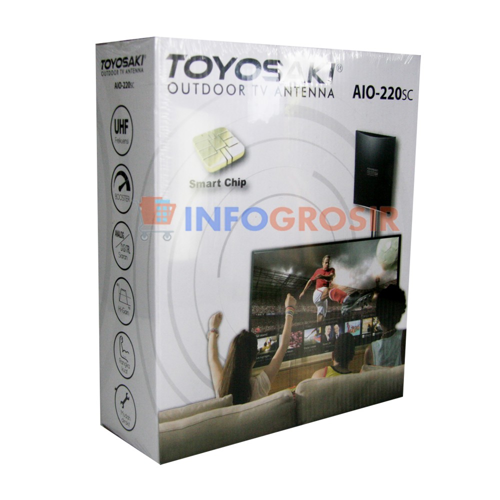 Antena TV Booster Outdoor Indoor Digital Toyosaki AIO 220 full HD