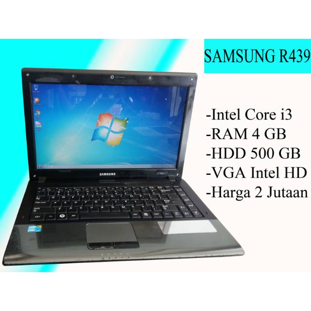 Samsung R439 - Core i3-M370 2.4 Ghz - 14 inch - HD 500 GB - RAM 4 GB - Intel HD