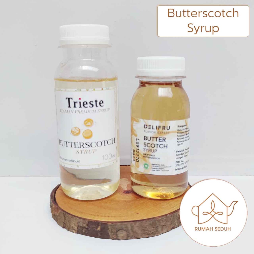 

100mL Sirup Butterscotch Delifru Trieste - Butter Scotch Italian Syrup - Harry Potter Butter Beer Syrup