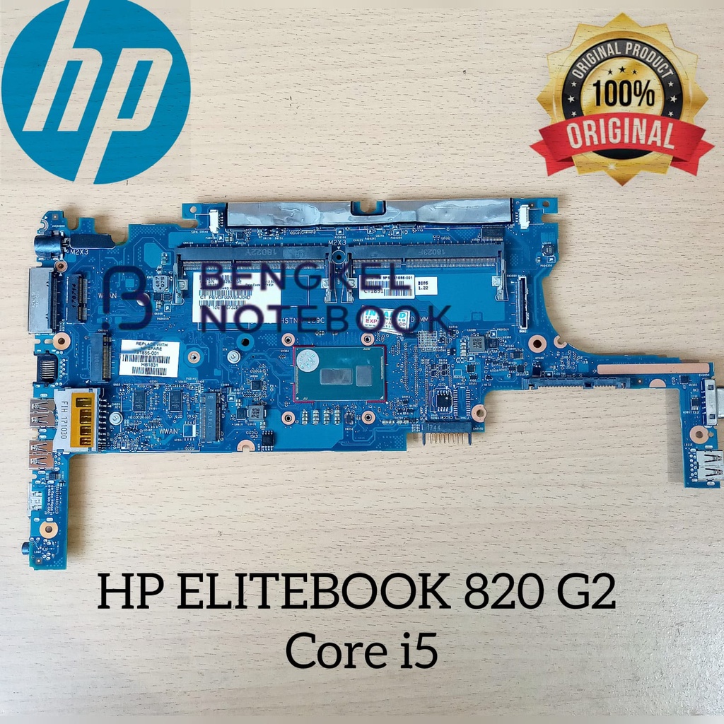 Motherboard HP Probook 820 G2 SR23Y Intel Core I5-5200U Broadwell SNICKERS- 6050A2635701-MB-A02 HSTNN-129C