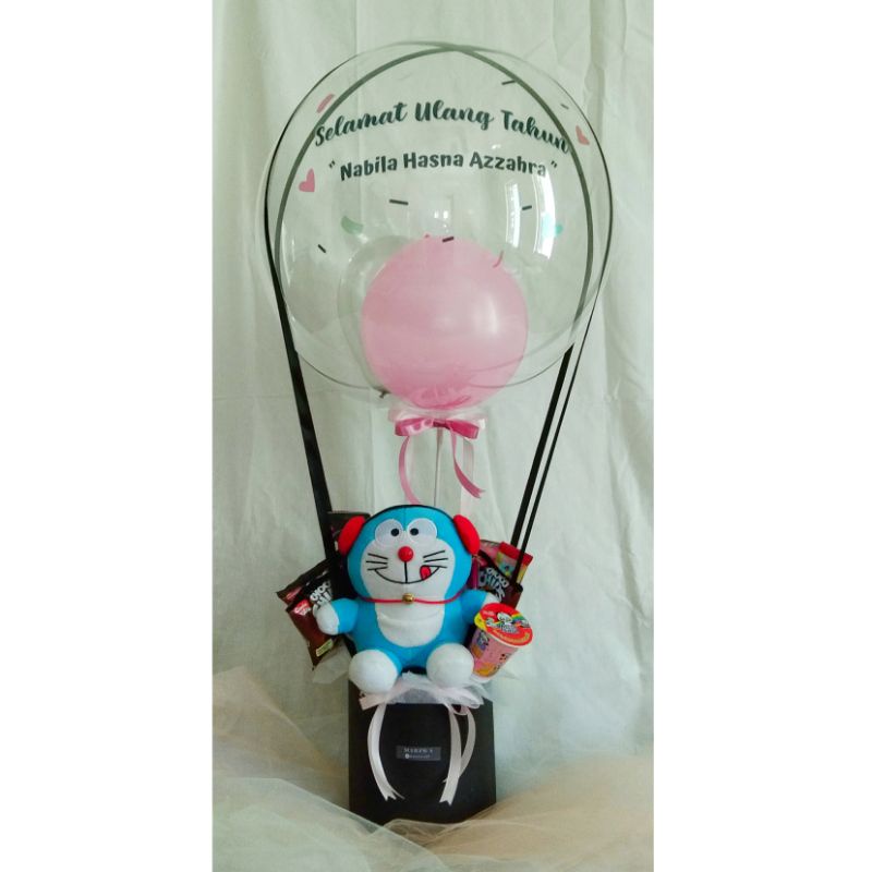 Buket balon snack boneka | buket balon boneka 24 inci | buket balon handmade marzwa