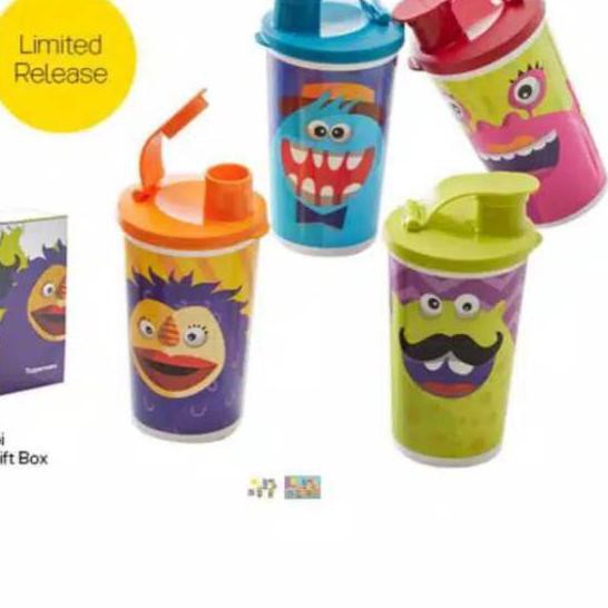 ♤ BUBA MONSTER TUMBLER (1) BOTOL MINUM ANAK TUPPERWARE ALAT MAKAN MINUM WADAH BEKAL ✺