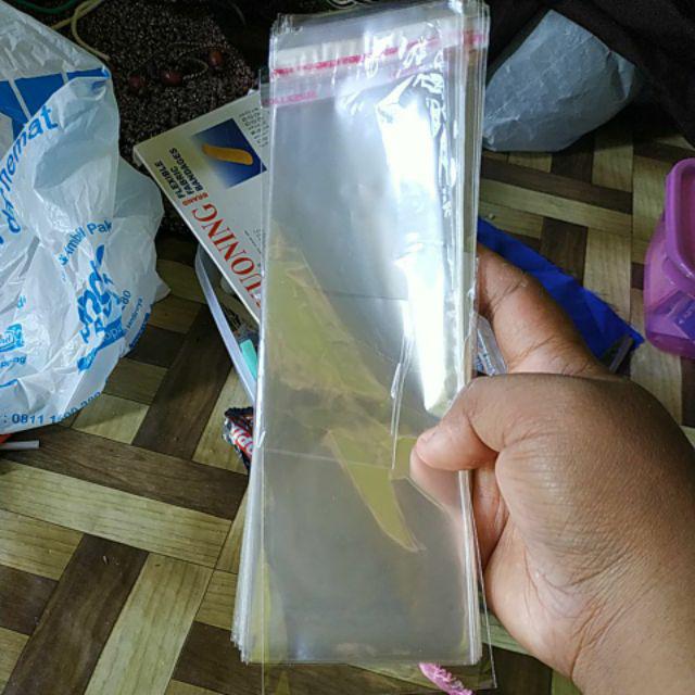 Plastik Opp 6x 18cm . Plastik Sendok . Plastik Kaca