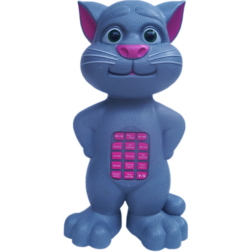 Mainan Anak Edukasi Talking Tom Boneka  Kucing  JJ 27 Abu  