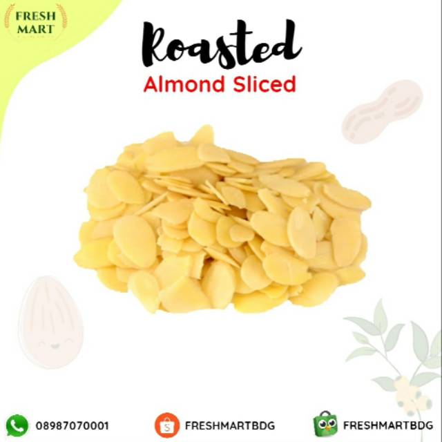 

Roasted Almond slice / kacang almond panggang 100gr