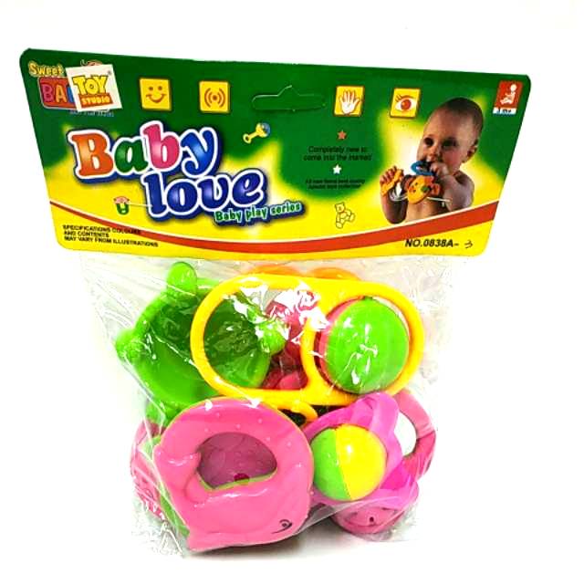Sekawantoys Mainan Anak Kerincingan Baby Love Kantong 9 pc  [ 0838A-3]