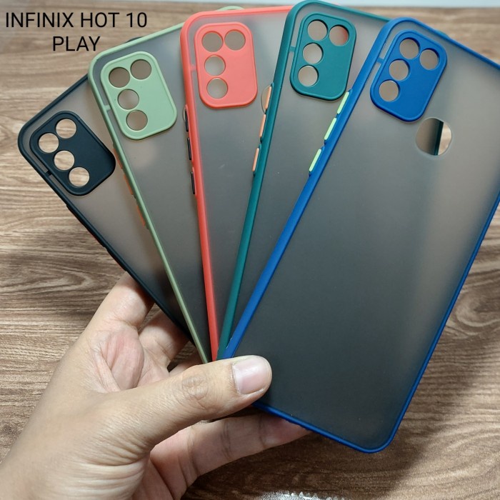 SALE Case HP Shockproof My Choice Doft Infinix Hot 10 Play Kondom NEW ARZ